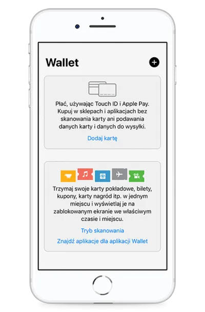 Otwórz aplikację Wallet na urządzeniu Apple