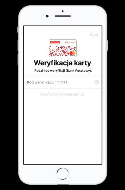 Wpisz kod uwierzytelniający z wiadomości SMS