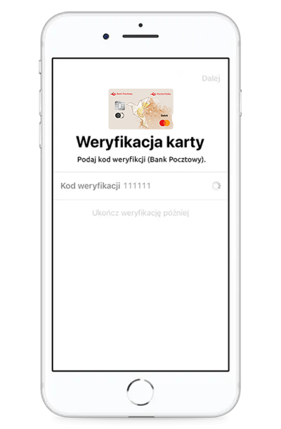 Wpisz kod uwierzytelniający z wiadomości SMS
